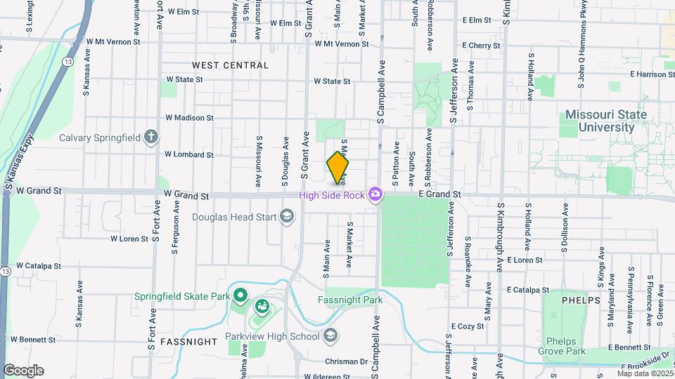 505 W Grand St Map and Location Details
