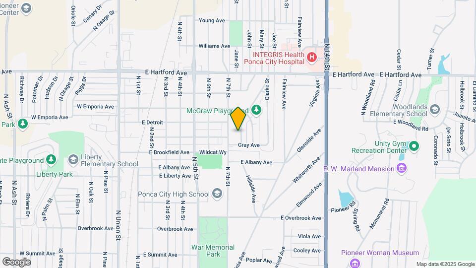 1400 Donahoe Dr Map and Location Details