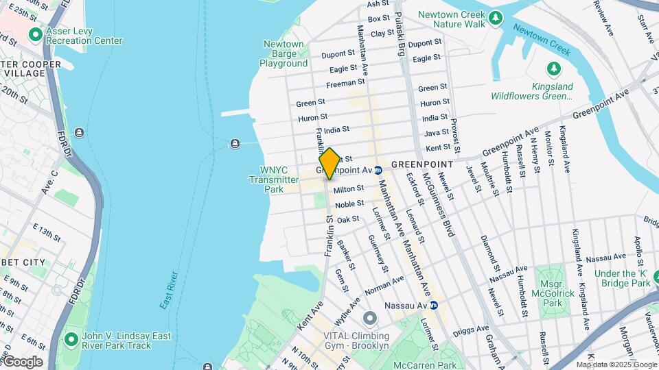 134 Franklin St Mapa y Detalles de la Ubicación