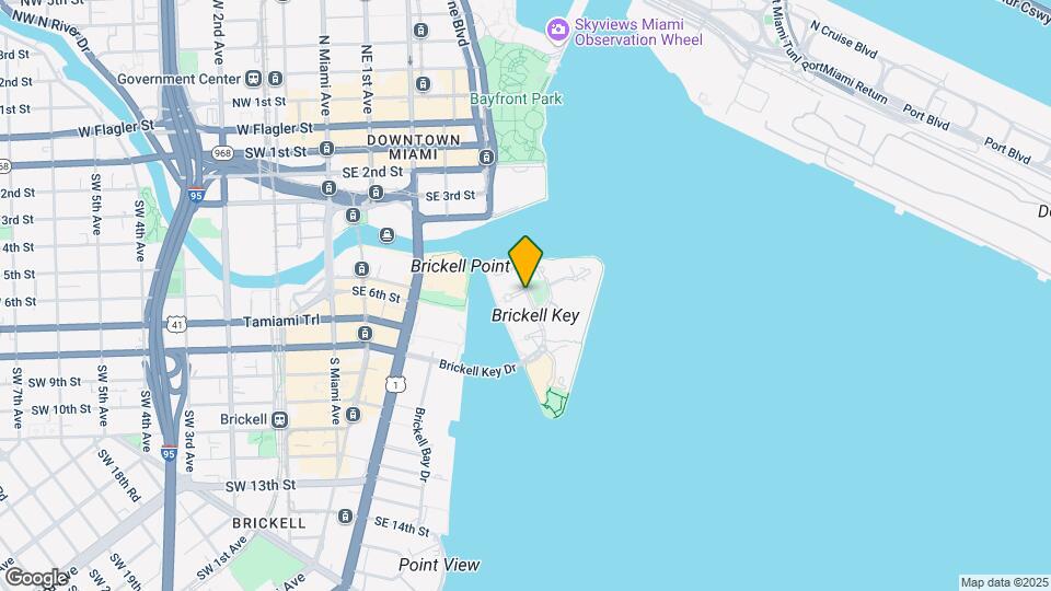 901 Brickell Key Blvd Map and Location Details