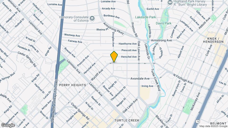 4104 Wycliff Ave Map and Location Details