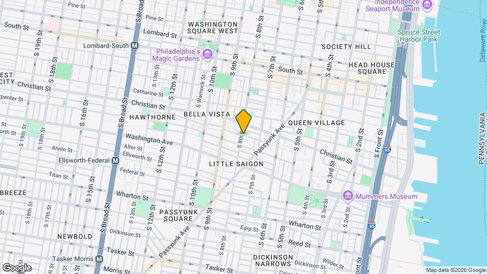 923 S 8th St Map and Location Details