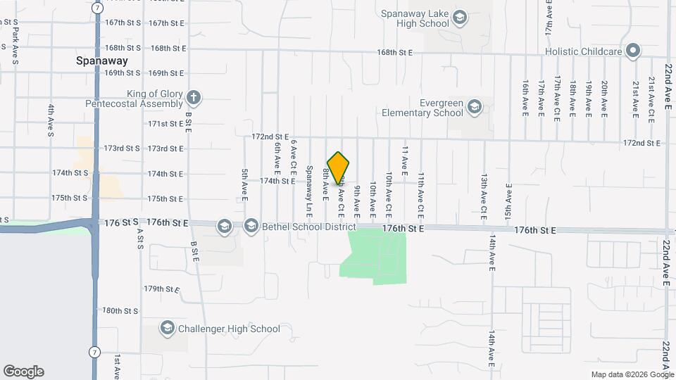 17404 8th Ave Ct E Mapa y Detalles de la Ubicación