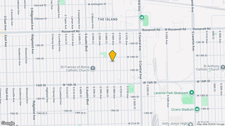 1414 S 58th Ave Map and Location Details