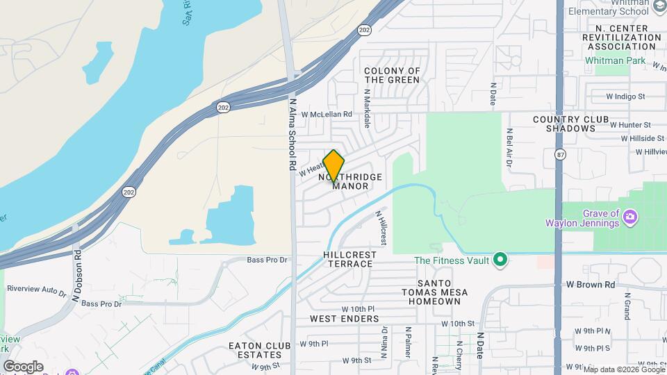 1056 W Hackamore St Mapa y Detalles de la Ubicación