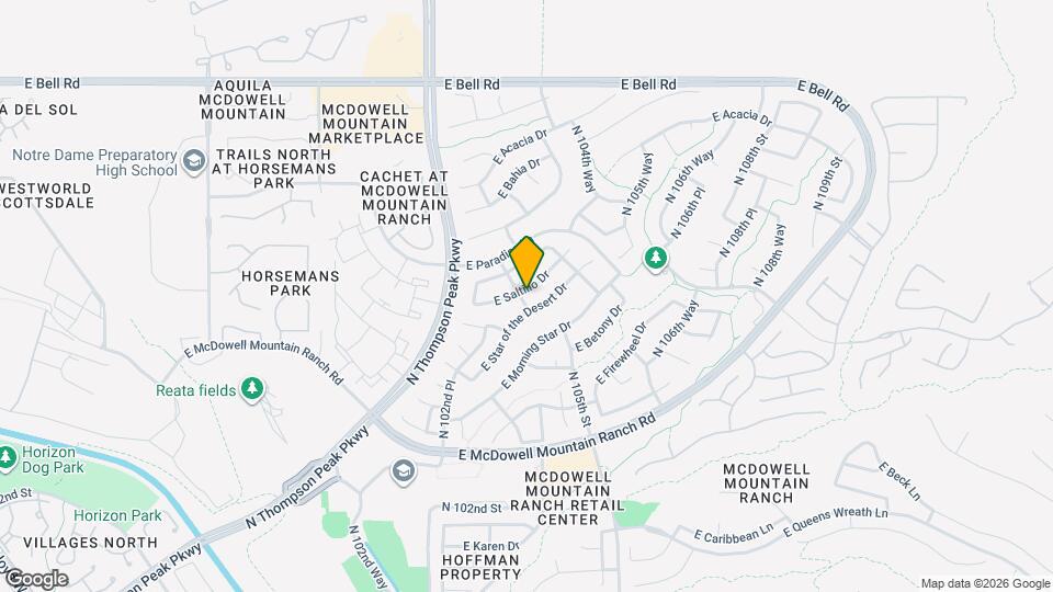 10367 E Saltillo Dr Map and Location Details