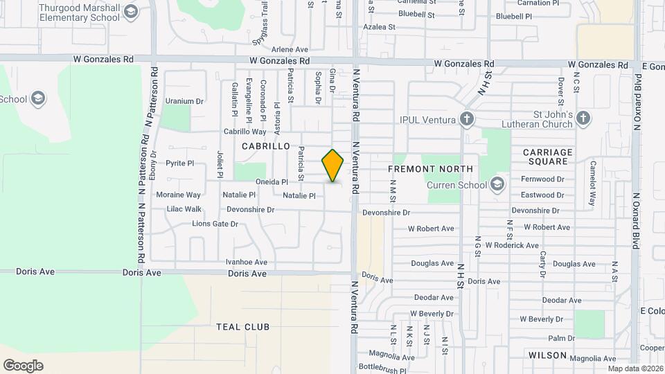 1610 Oneida Pl Map and Location Details