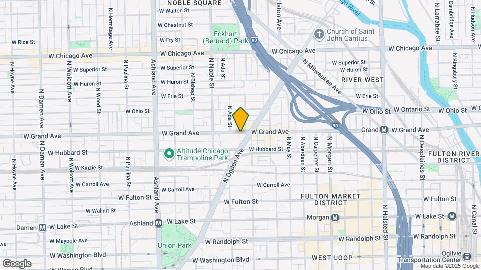 1321 W Grand Ave Map and Location Details