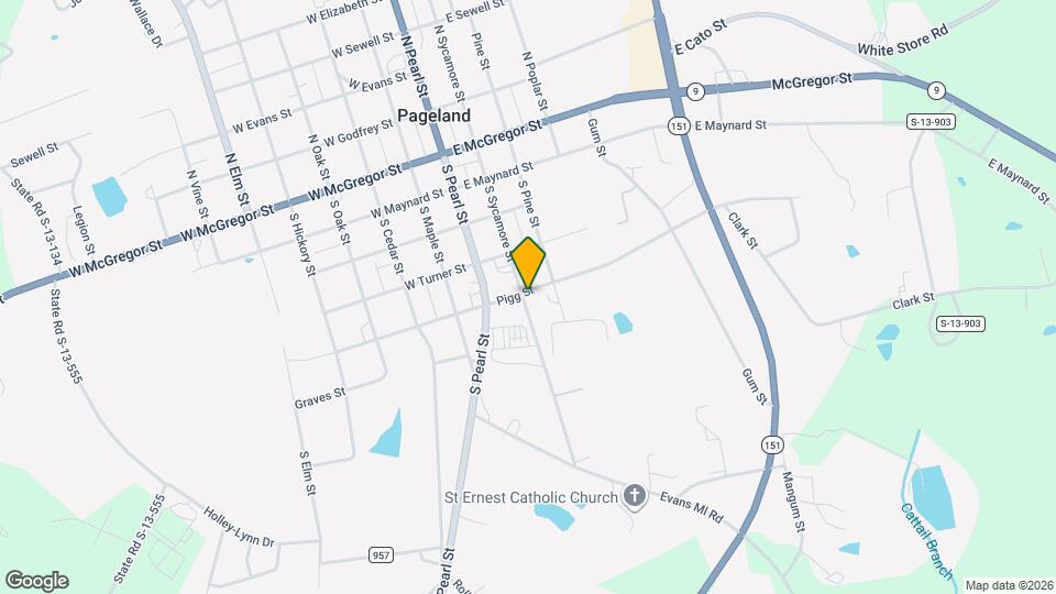 501 S Sycamore St Map and Location Details