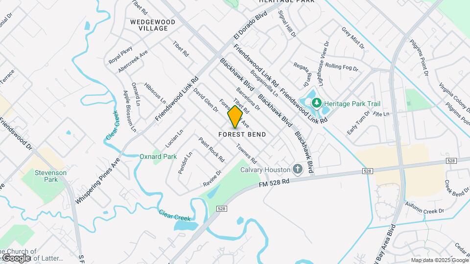 16822 David Glen Dr Map and Location Details