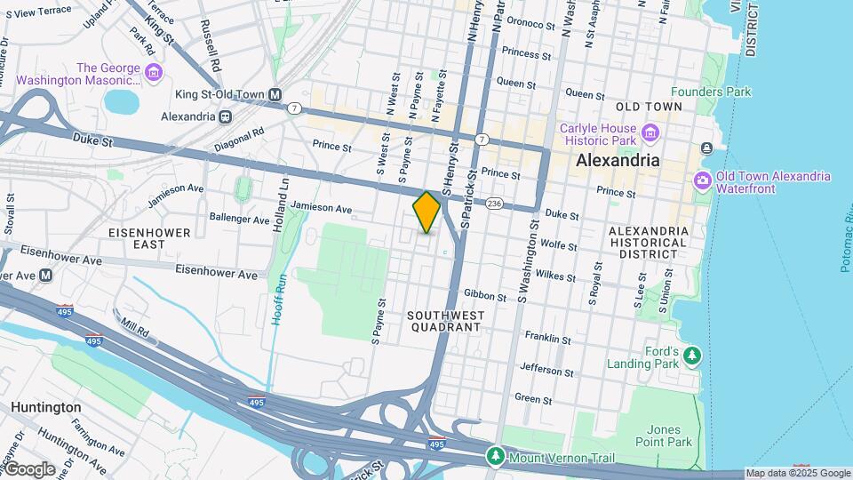 414 S Fayette St Map and Location Details