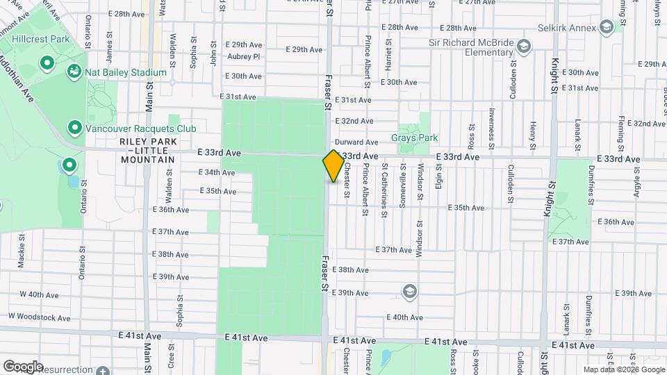 5032 Fraser St Map and Location Details