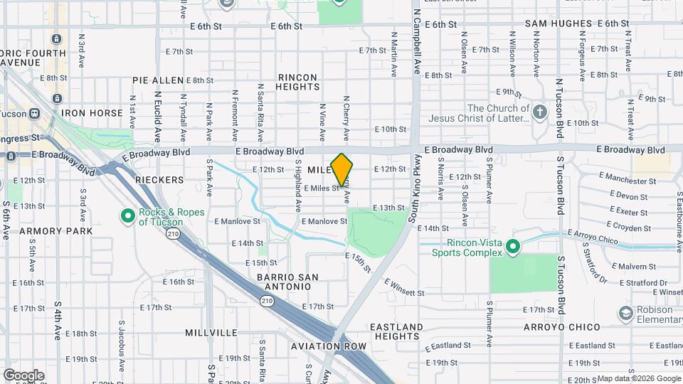 1540 E Miles St Mapa y Detalles de la Ubicación