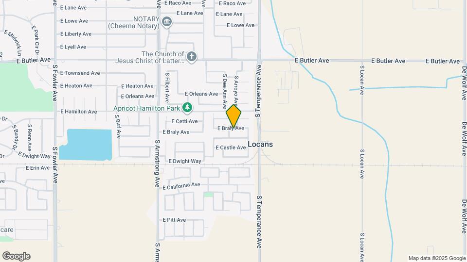 6885 E Braly Ave Map and Location Details