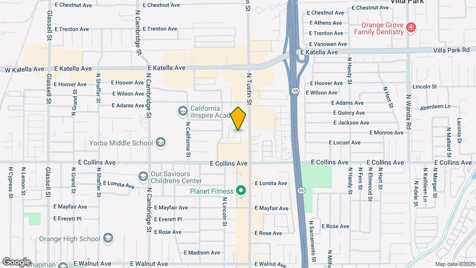 1017 N Shattuck Pl Map and Location Details