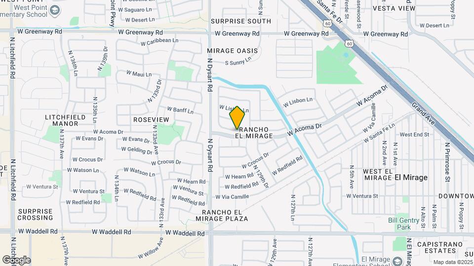 13007 W Mandalay Ln Map and Location Details