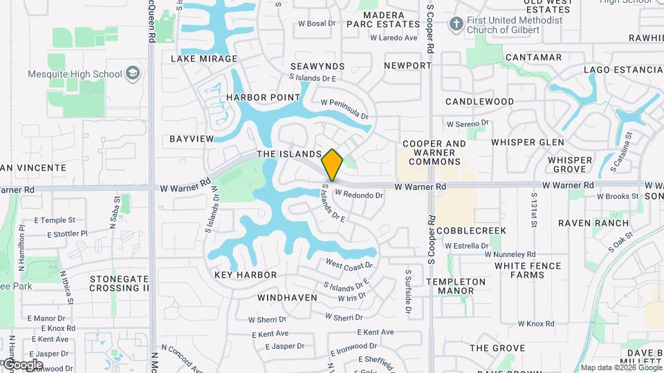 1034 W Redondo Dr Map and Location Details
