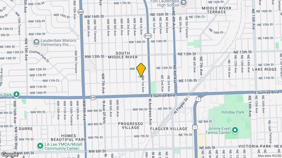 1111 NW 1st Ave Map and Location Details