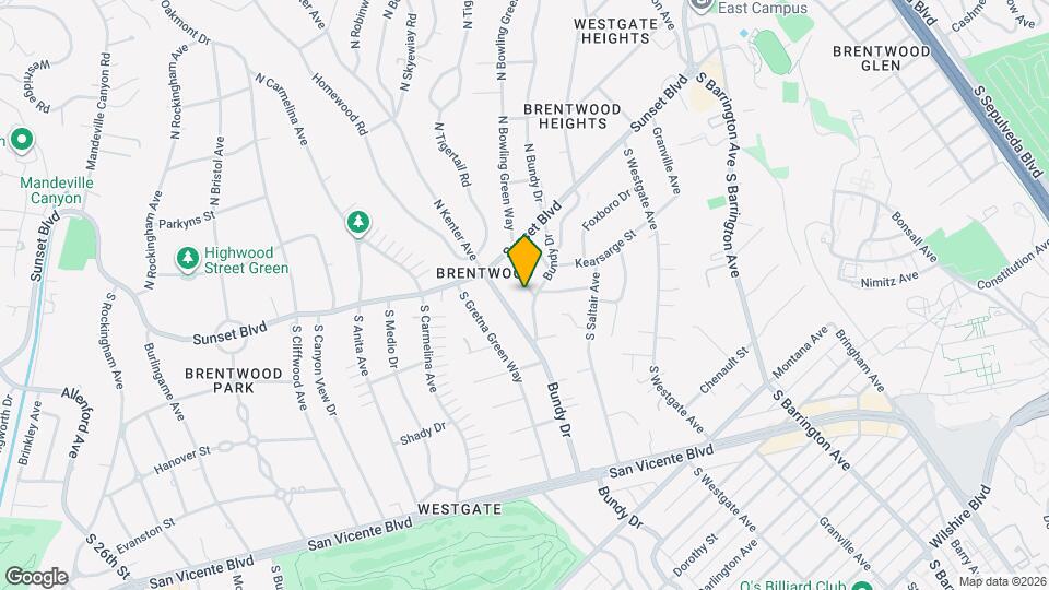 159 S Bowling Green Way Map and Location Details