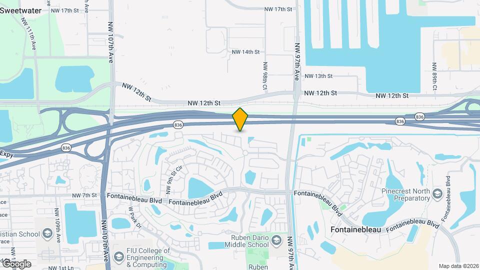 9925 NW 10th St Mapa y Detalles de la Ubicación