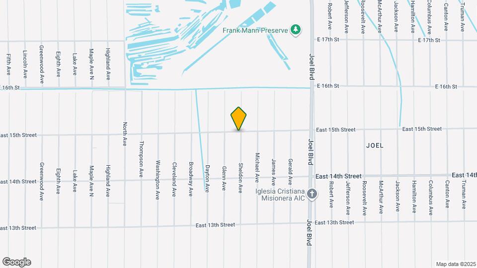 1806 East 15th Street Map and Location Details