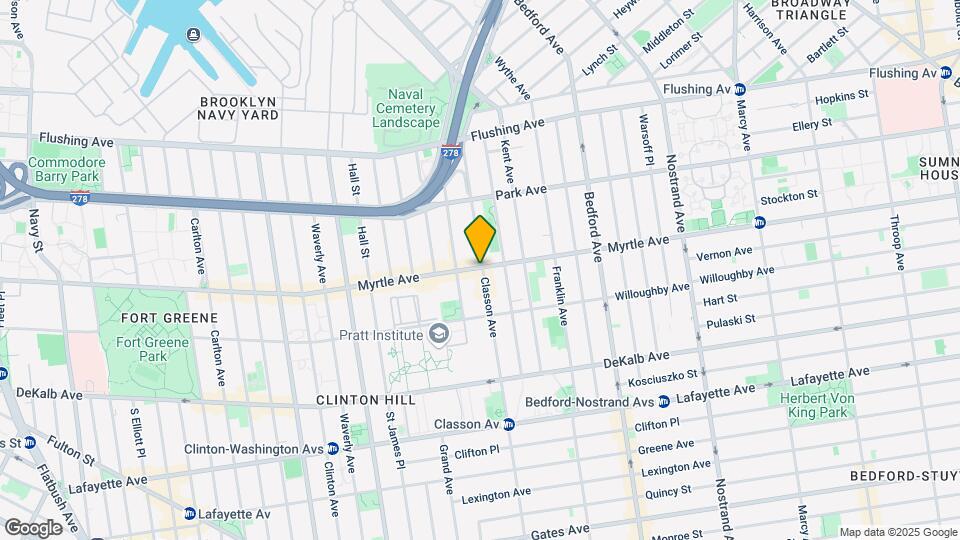 584 Myrtle Ave Map and Location Details