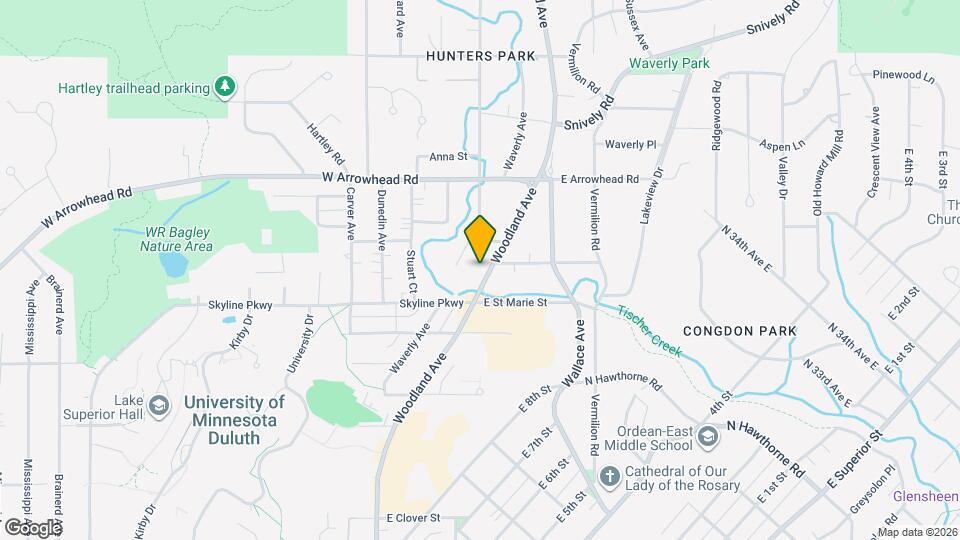 1729 Woodland Ave Map and Location Details