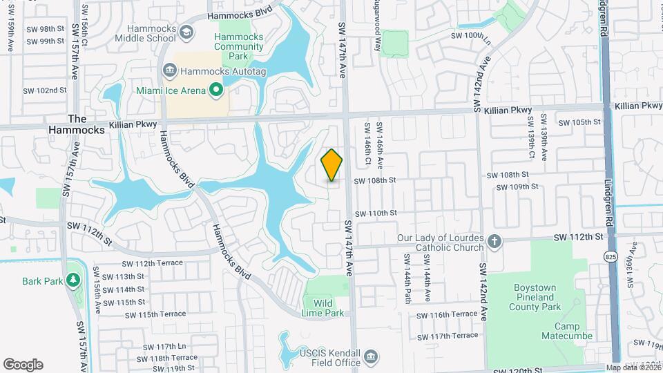 10823 SW 147th Pl Map and Location Details