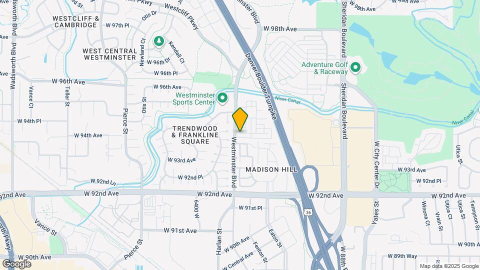 5980 W 94th Pl Map and Location Details