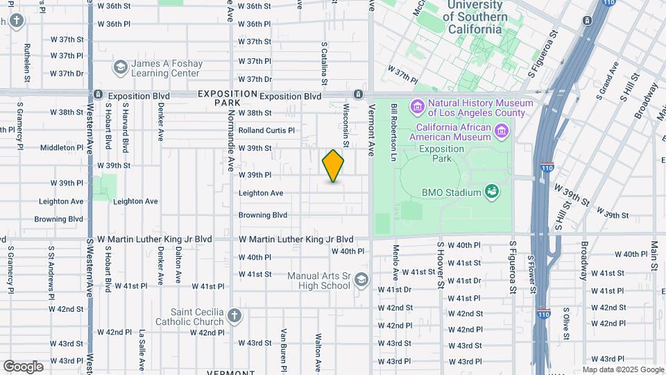 1075 1/2 Leighton Ave Map and Location Details