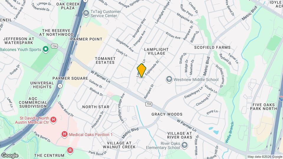 12600 Esplanade St Map and Location Details