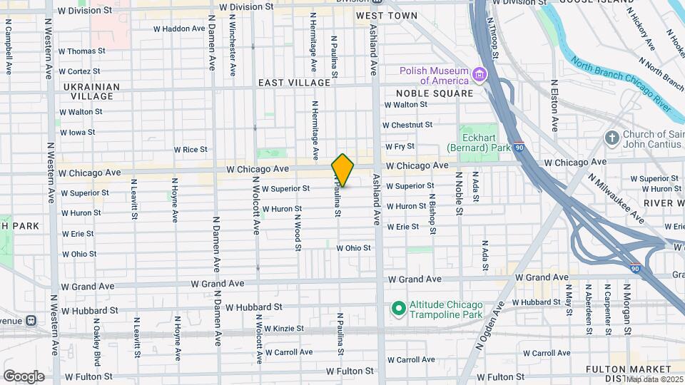 1653 W Superior St, Unit G02C Map and Location Details