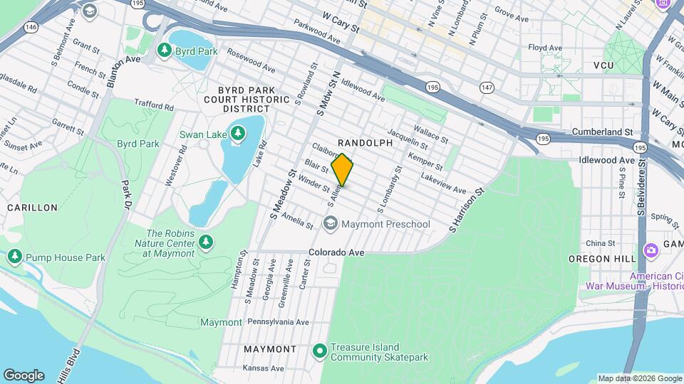1732 Winder St Map and Location Details