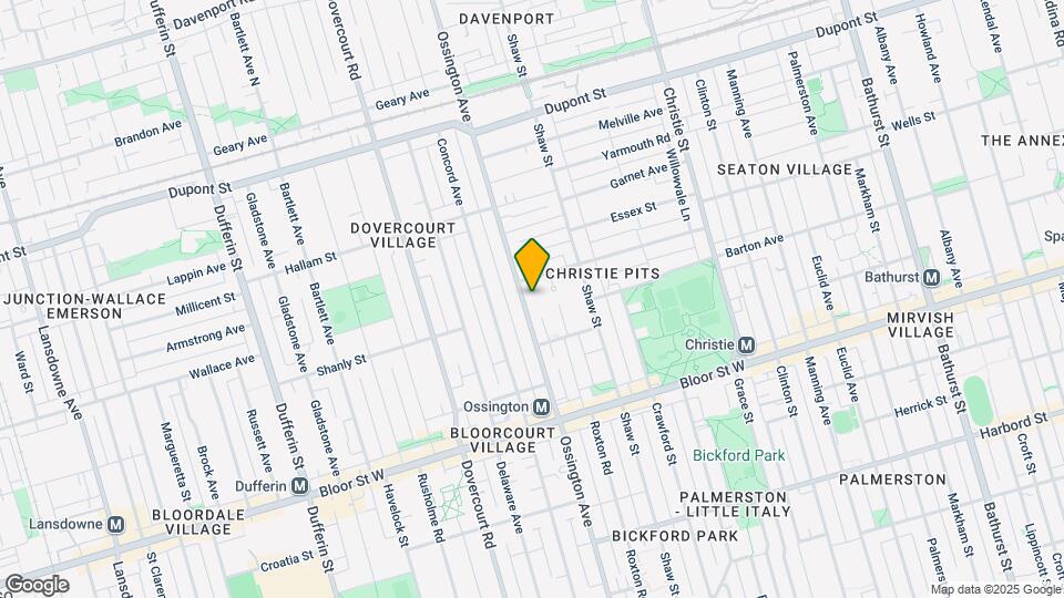 873-875 Ossington Ave Map and Location Details