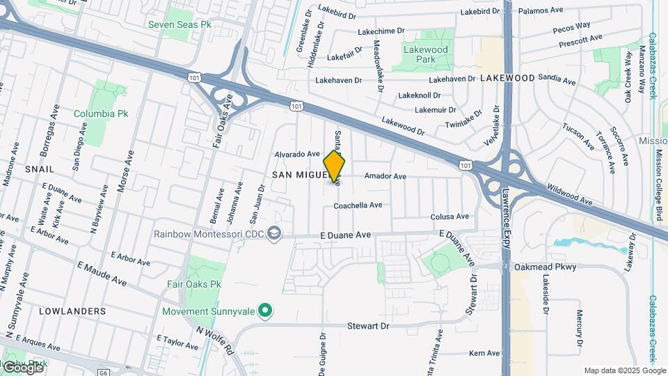 731 Santa Paula Ave Map and Location Details