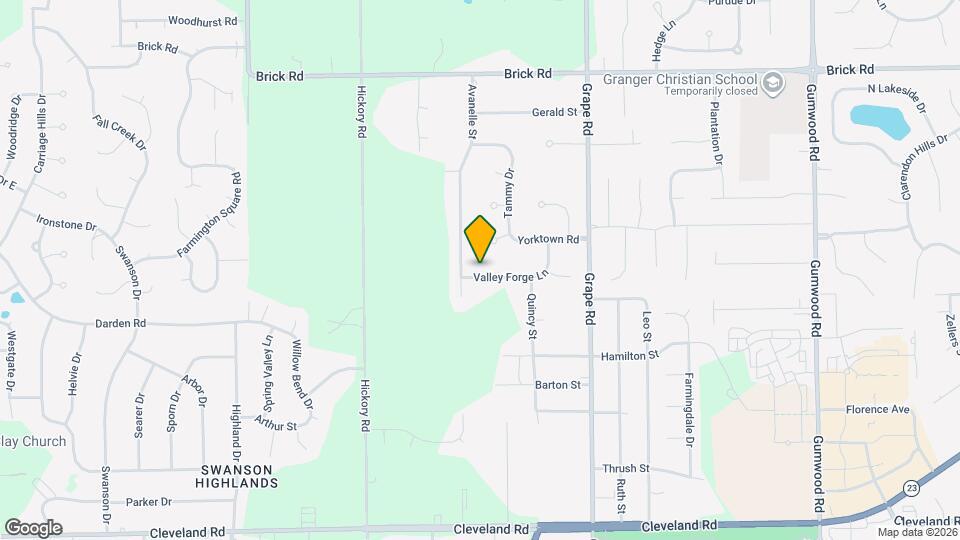 16765 Valley Forge Ln Map and Location Details