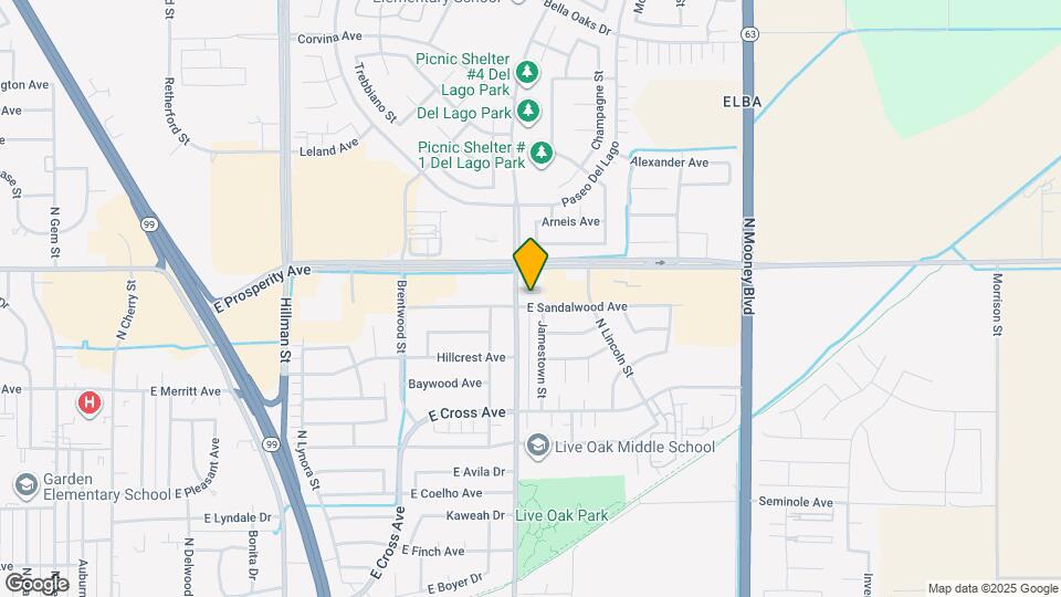 1642 E Sandalwood Ave Map and Location Details