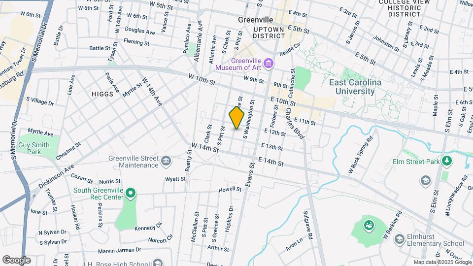 1209 S Greene St Map and Location Details