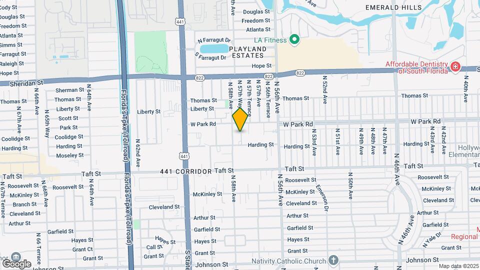 5733 Harding St Map and Location Details