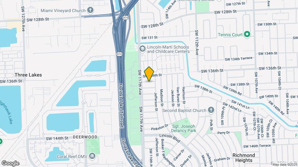 11532 SW 136th Terrace Map and Location Details