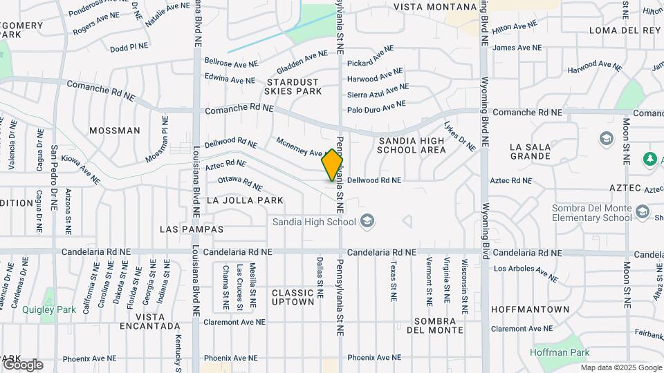 7509 Pennsylvania Ln NE Map and Location Details