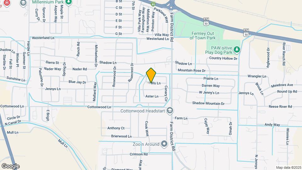 971 Iris Ln Map and Location Details