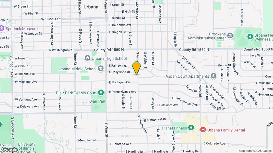 1207 S Anderson St Map and Location Details