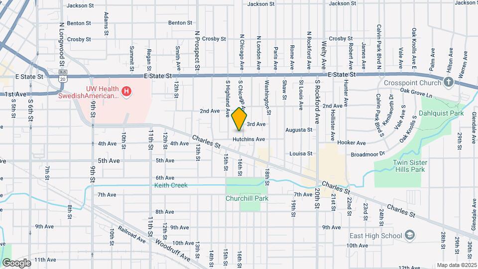 1852 Hutchins Ave Mapa y Detalles de la Ubicación