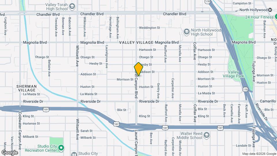 4940 Laurel Canyon Blvd Map and Location Details