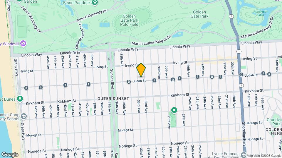 2728 Judah St Mapa y Detalles de la Ubicación