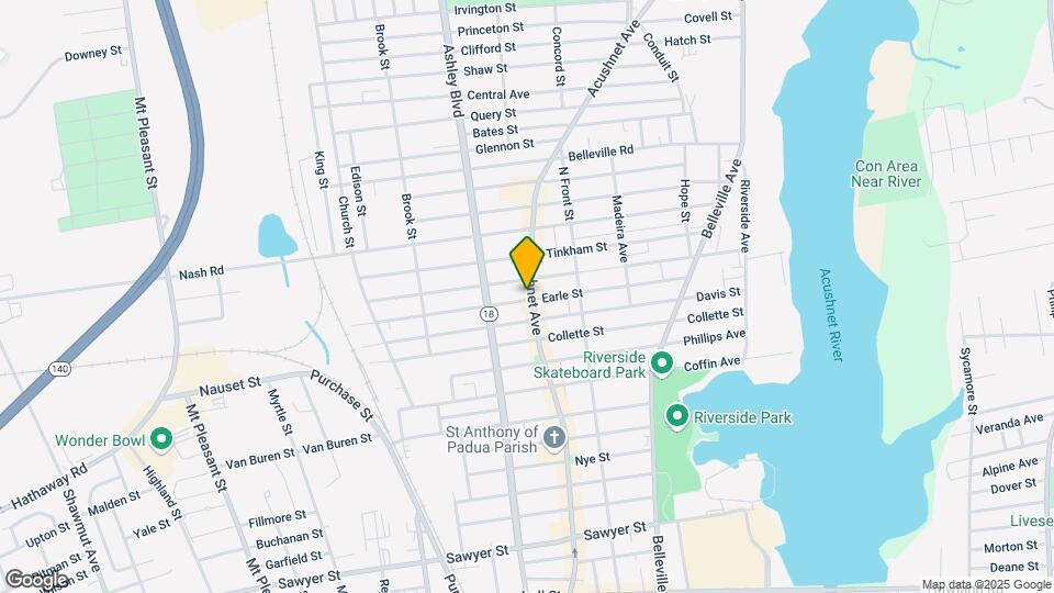 1627 Acushnet Ave Map and Location Details