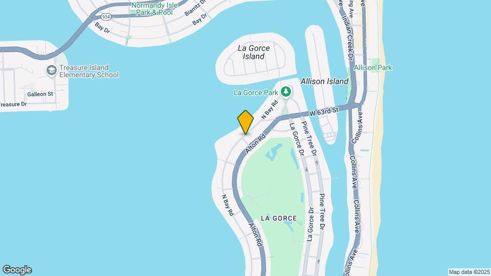 6001 N Bay Rd Map and Location Details