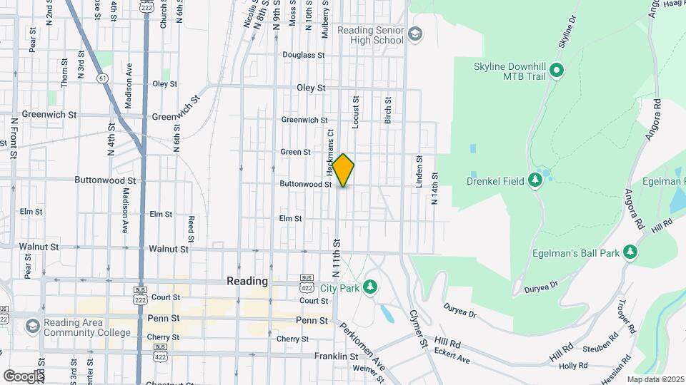 349 N 11th St-Unit -Apt Map and Location Details
