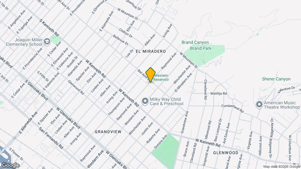 1722 Bel Aire Dr Mapa y Detalles de la Ubicación